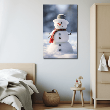 Winter Snowman Painting
